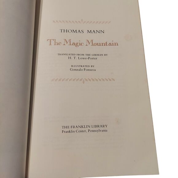 The Magic Mountain by Thomas Mann - Franklin Library - 1981 HC w/Gold Gilding - Picture 6 of 7